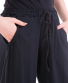 Kalhoty Thao Komfort – černé s potiskem mandal