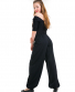 Kalhoty Thao Komfort – černé s potiskem mandal