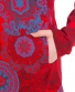 Lehká mikina Mandala – červená s nebesky modrou