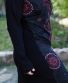 Šaty Merita – černé s levandulovými mandalami