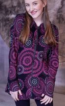 Lehká mikina Hoodie – černá s červenou