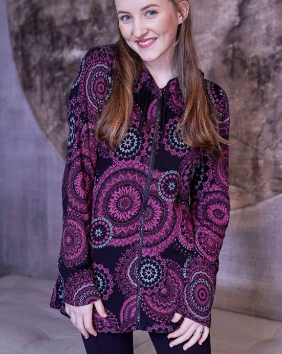 Lehká mikina Hoodie – černá s červenou Lehká mikina Hoodie – černá s červenou