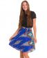 Zavinovací sukně Nepali – temně modrá