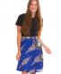 Zavinovací sukně Nepali – temně modrá