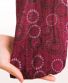 Textilní čelenka Thao – bordó s mandalami