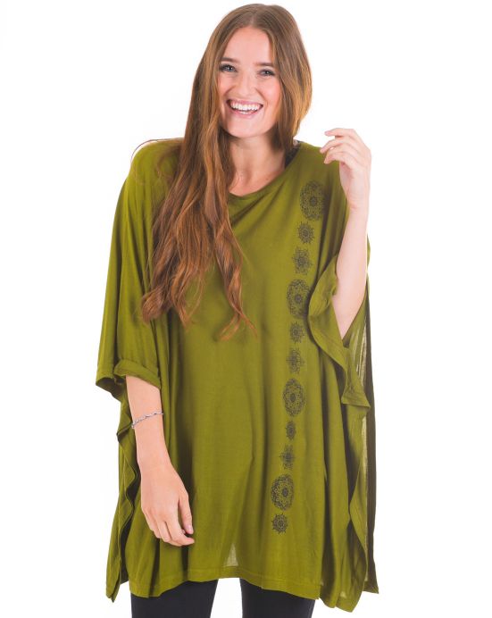 Lehké pončo Patti – khaki Lehké pončo Patti – khaki