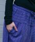 Kalhoty Indy – fialové pruhované