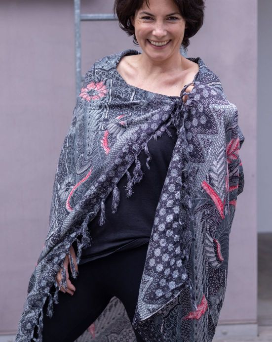 Sarong Bali – modro-šedý Sarong Bali – modro-šedý