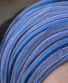 Textilní čelenka/rouškaThao – modrá s pruhy