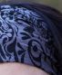 Textilní čelenka/rouška Thao – šedá s černým vzorem