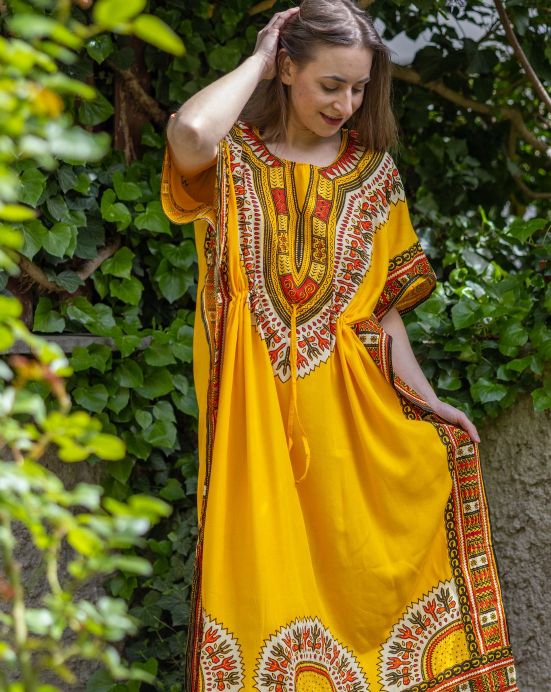 Kaftan Bali – hořčicový Kaftan Bali – hořčicový