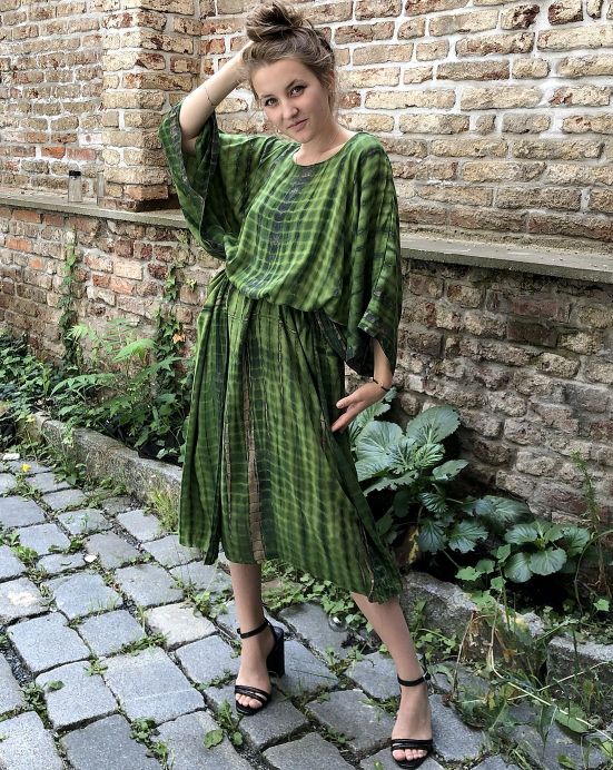 Kaftan Happy – tmavě zelený Kaftan Happy – tmavě zelený