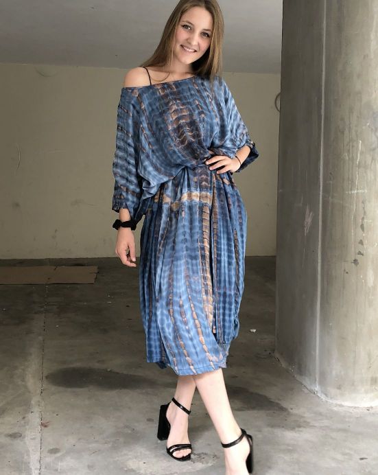 Kaftan Happy – modrý