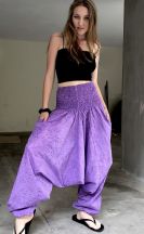 Kalhoty Aladin 3v1 – fialové s květy
