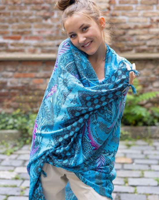 Sarong Bali – tyrkysový Sarong Bali – tyrkysový