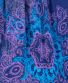 Textilní čelenka/rouška Thao – temně fialová s mandalami