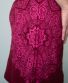 Šaty Thala – bordó s růžovou mandalou