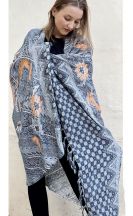 Sarong Bali - žluto-černý
