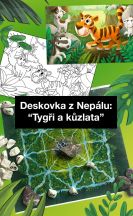 Tradiční nepálská deskovka "Tygři a kůzlata"