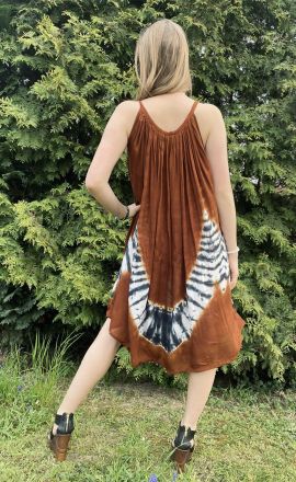 Šaty Linga – hnědé