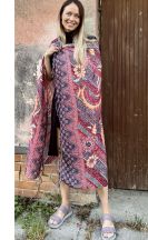 Sarong Bali - rubínový