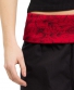 Kalhoty "Ornament" černé s červenou