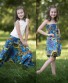Dětské kalhoty/šaty Aladin - letní zahrada