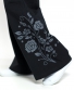 Kalhoty Garnisa - černé s šedou