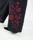 Kalhoty Garnisa - černé s červenou