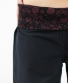 Kalhoty Garnisa - černé s červenou