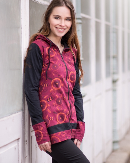 Mikina Hoodie - bordó Mikina Hoodie - bordó